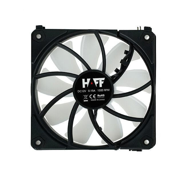 Вентилятор для корпуса HAFF UF120 Black