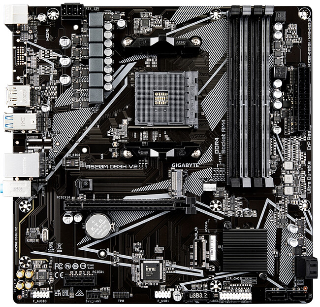 Материнская плата GigaByte A520M DS3H V2 rev. 1.0