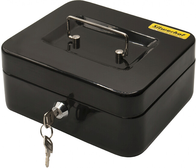 Ящик для денег Silwerhof 1873391 черный Ящик для денег Silwerhof 1873391 черный
