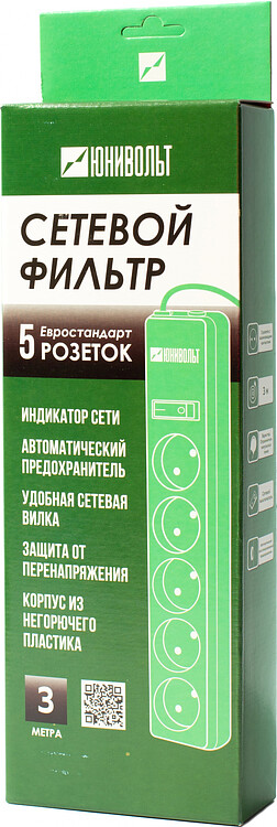 Сетевой фильтр Юнивольт 00-00000390