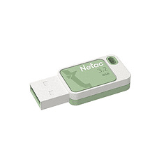 USB Flash-накопитель Netac UA31 128GB белый/зеленый (NT03UA31N-128G-32GN)