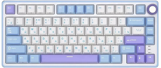 Клавиатура Royal Kludge R75 K Silver switch/Taro Milk