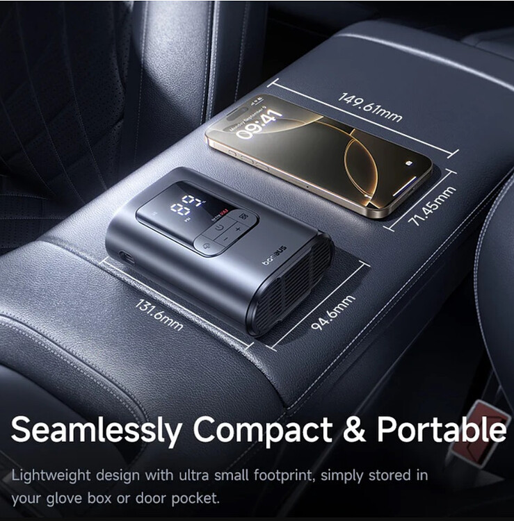 Автомобильный компрессор Baseus GoTrip VA1 C0119501 Cosmic Black (C01195)