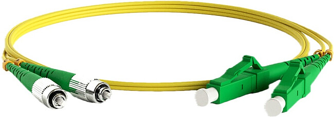 Кабельная сборка Hyperline FC-D2-9-FC/AR-LC/AR-H-2M-LSZH-YL