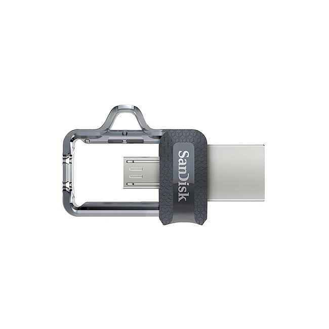 USB Flash-накопитель SanDisk Ultra Dual Drive M3.0 128GB черный/серый (SDDD3-128G-G46)