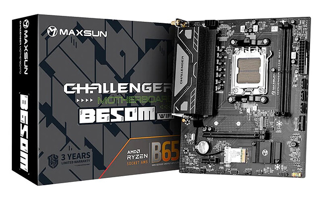 Материнская плата Maxsun MS-Challenger B650M WIFI