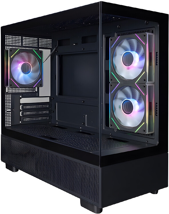 Корпус 1stPlayer Mi5 без БП Black (Mi5-BK-2FC7R-1FC7)