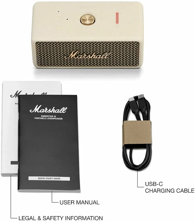 Портативная колонка Marshall Emberton II кремовый (1006237)