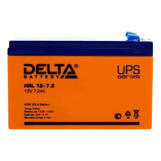 Аккумулятор для ИБП Delta 12V/7.2Ah (HRL 12-7.2 Х)