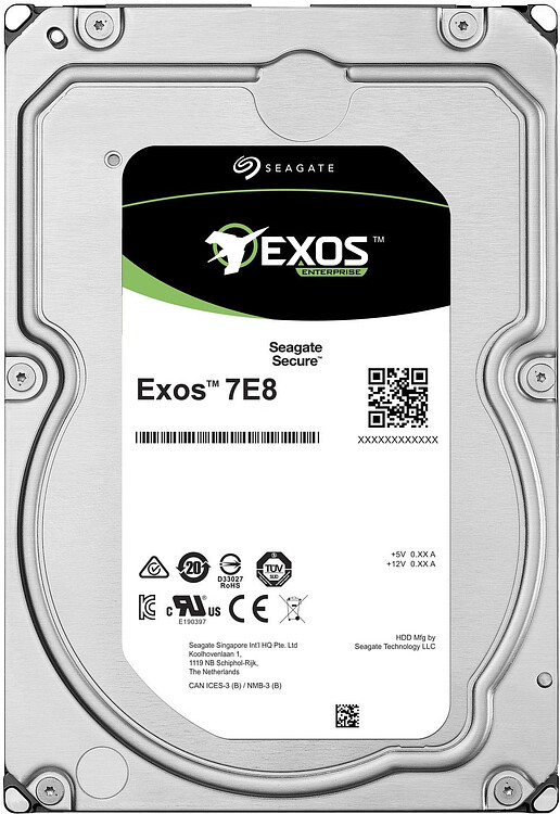 Жесткий диск Seagate Exos 7E8 4TB (ST4000NM005A)