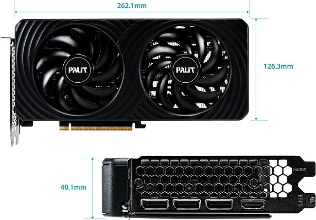 Видеокарта Palit GeForce RTX 5060 Dual OC 8GB GDDR7 (NE75060S19P1-GB2063D)