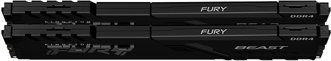 Оперативная память Kingston Fury Beast 4x16GB DDR4 PC4-25600 (KF432C16BB1K4/64)