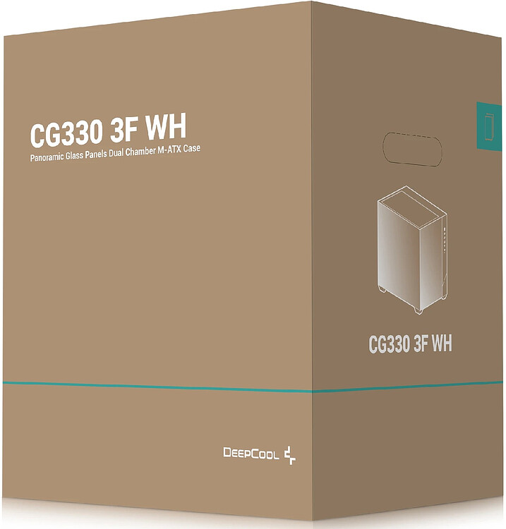 Корпус DeepCool CG330 3F WH mATX без БП белый (R-CG330-WHNGM3-G)