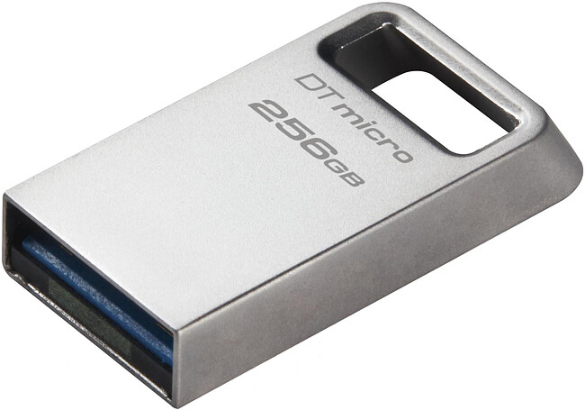 USB Flash-накопитель Kingston DataTraveler Micro 256Gb серебристый (DTMC3G2/256GB)