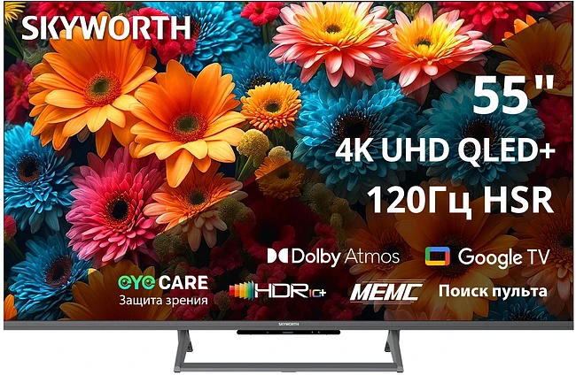 Телевизор Skyworth 55Q67H черный