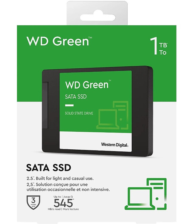 SSD диск WD Green 1TB (WDS100T3G0A)