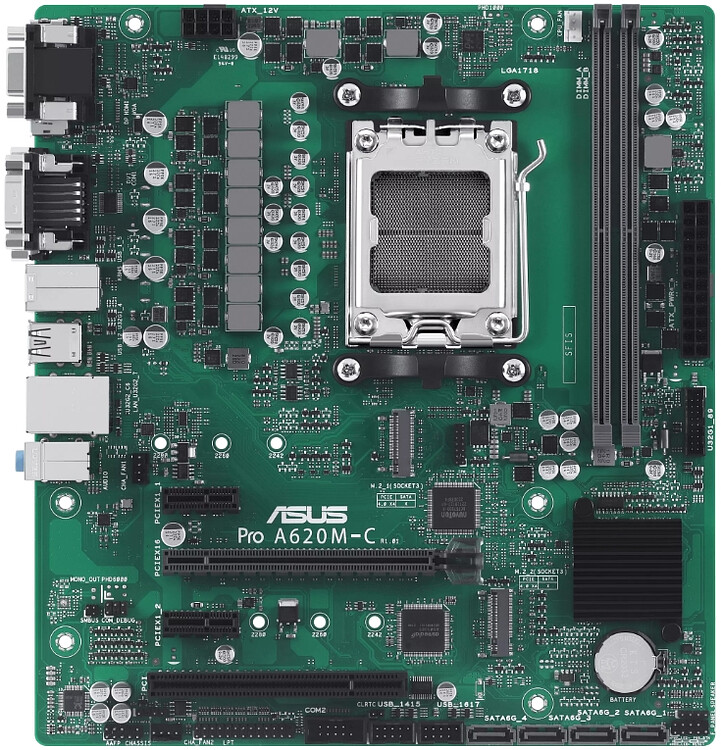 Материнская плата ASUS Pro A620M-C-CSM (90MB1F80-M0EAYC)