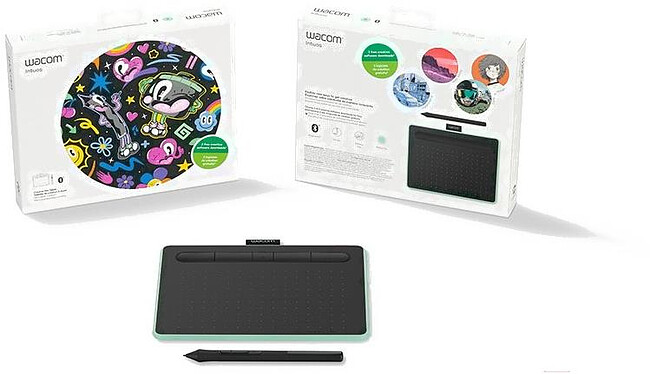 Графический планшет Wacom Intuos S Bluetooth черный (CTL-4100WLK-N)