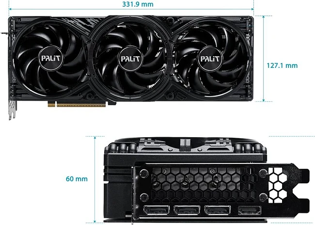 Видеокарта Palit GeForce RTX 5070 Ti GamingPro 16GB GDDR7 (NE7507T019T2-GB2031A)