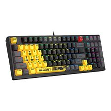 Клавиатура A4Tech Bloody S98 желтый/серый (SPORTS LIME)