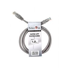 Патч-корд Telecom Patch UTP Cat5E 1 m NA102--1M Grey