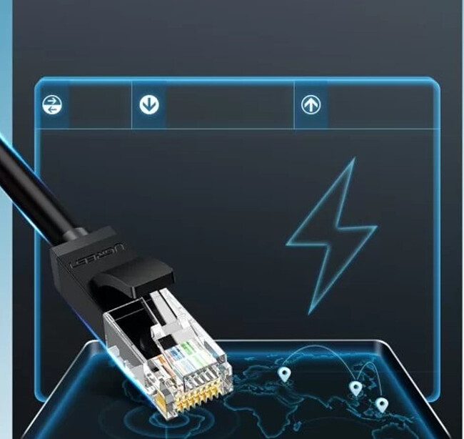 Патч-корд UGREEN NW101-50196 Black (50196)