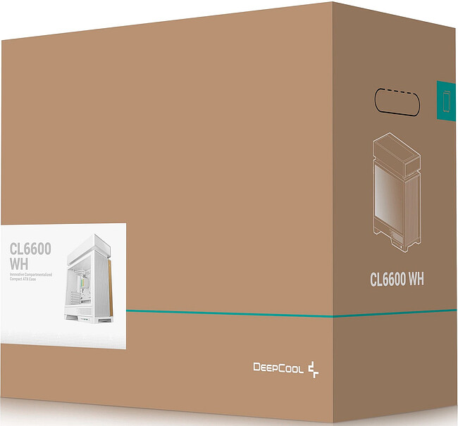 Корпус DeepCool CL6600 WH белый (R-CL6600-WHNNA0-G)