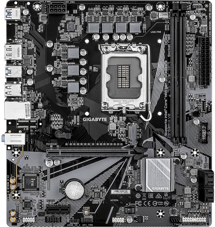 Материнская плата Gigabyte B760M H V2 rev. 1.0