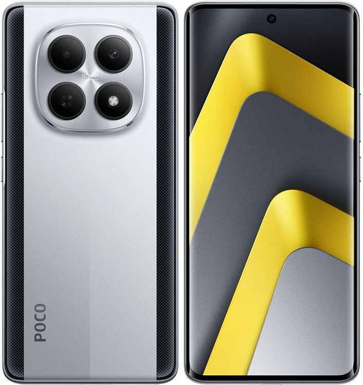 Смартфон Poco M8 5G 8/512Gb серебристый (MZB0NRFRU) Смартфон Poco M8 5G 8/512Gb серебристый (MZB0NRFRU)