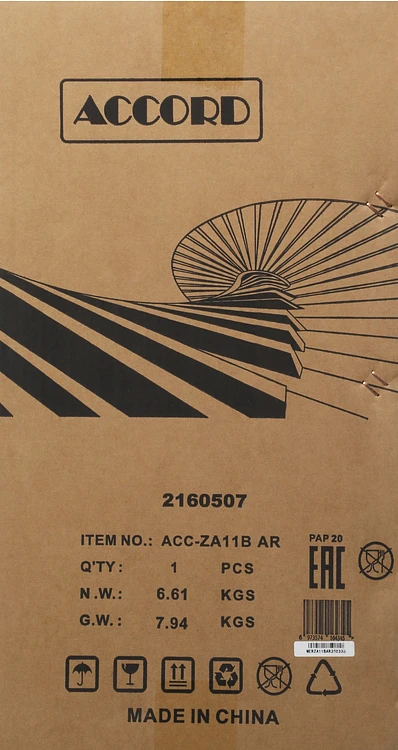 Корпус Accord ACC-ZA11B AR без БП черный