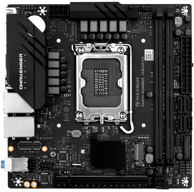 Материнская плата Maxsun MS-Challenger H610ITX 2LAN V3