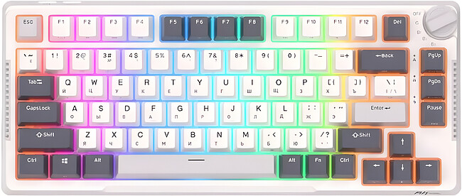 Клавиатура Royal Kludge RK-H81 Sky cyan switch/White Night