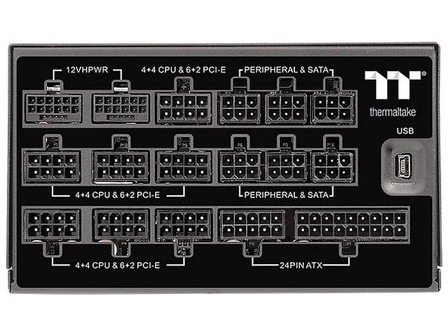 Блок питания Thermaltake Toughpower iRGB Plus 1650W (PS-TPI-1650F3FDTE-1)