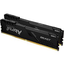 Оперативная память Kingston Fury Beast 2x16GB DDR4 PC4-25600 (KF432C16BBK2/32)