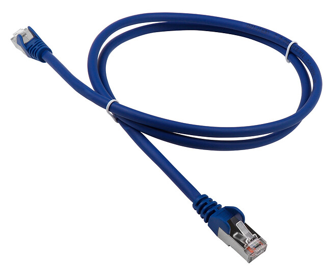 Патч-корд Lanmaster LAN-PC45/S5E-1.0-BL синий