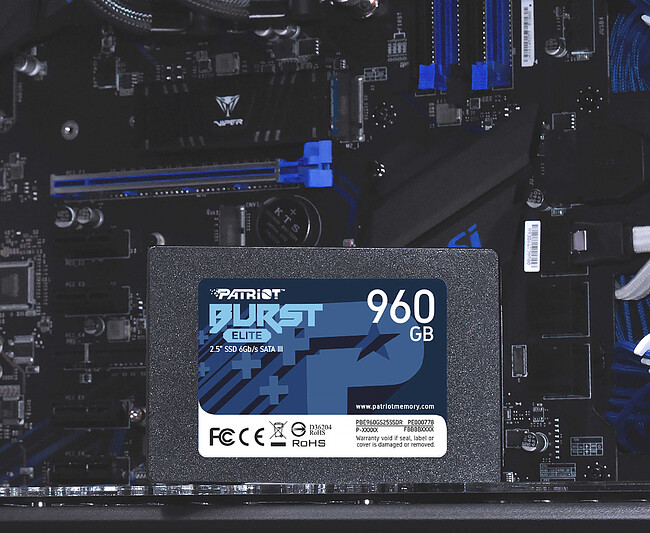SSD диск Patriot Burst Elite 960GB (PBE960GS25SSDR)