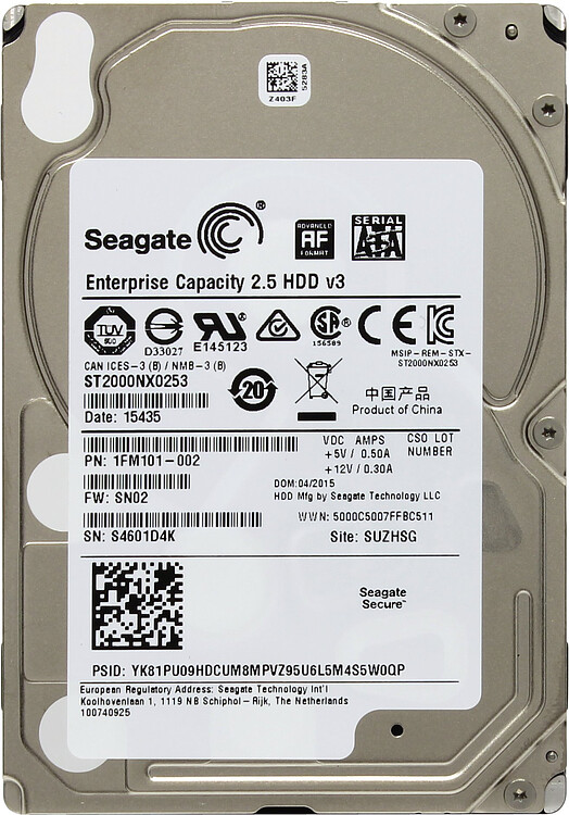 Жесткий диск Seagate Constellation 2 2TB (ST2000NX0253)