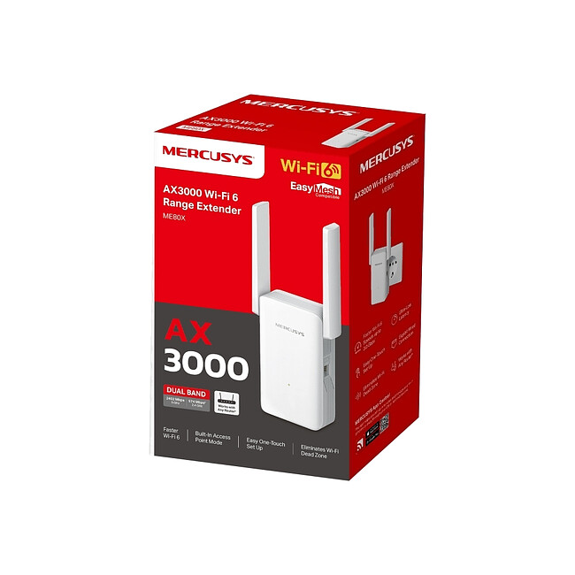 Усилитель Wi-Fi Mercusys ME80X