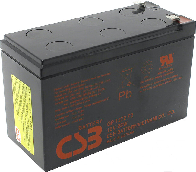 Аккумулятор для ИБП CSB 12V/7.2Ah (GP 1272 F2)