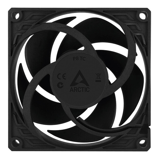 Комплект вентиляторов для корпуса Arctic P8 PWM PST Black (ACFAN00154A)