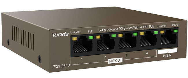 Коммутатор Tenda TEG1105PD