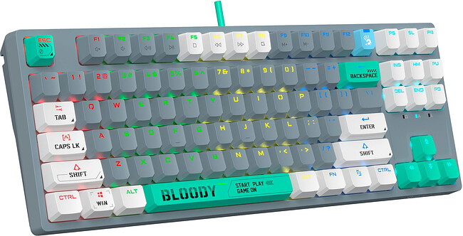 Клавиатура A4Tech Bloody S87 Energy серый