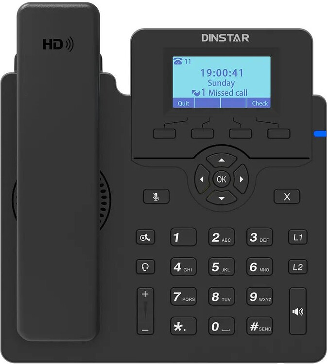 IP-телефон Dinstar C60U черный