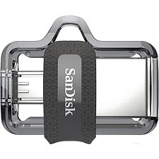 USB Flash-накопитель SanDisk Ultra Dual Drive M3.0 128GB черный/серый (SDDD3-128G-G46) USB Flash-накопитель SanDisk Ultra Dual Drive M3.0 128GB черный/серый (SDDD3-128G-G46)