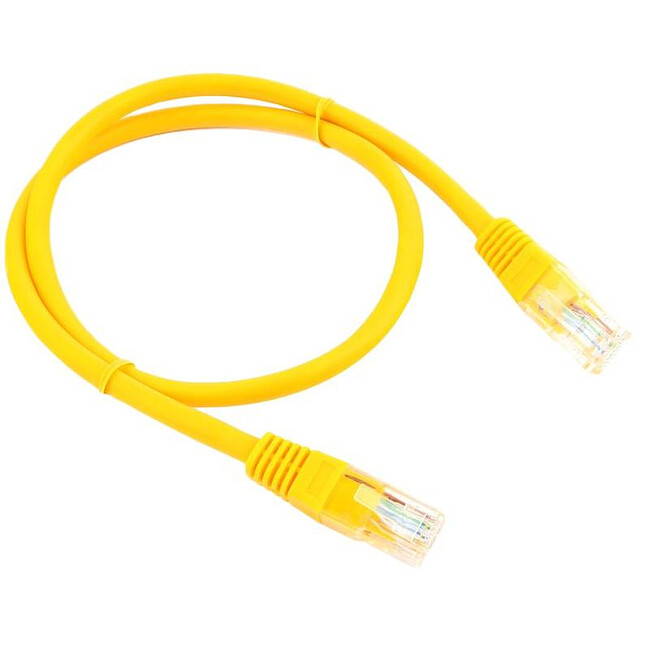 Патч-корд Cablexpert PP6U-0.5M/Y жёлтый