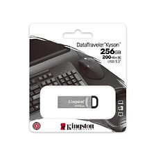 USB Flash-накопитель Kingston DataTraveler Kyson 256GB металл серебристый (DTKN/256GB)
