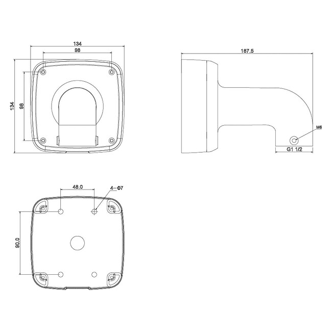 Кронштейн для камер видеонаблюдения Dahua DH-PFB302S