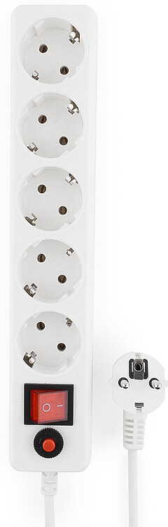 Сетевой фильтр Гарнизон ЕНLW-4 0.5 м 5 р белый