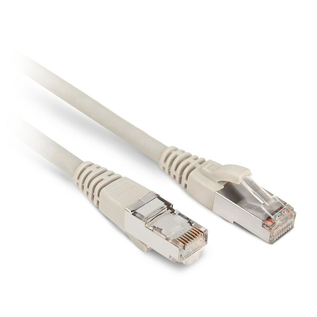 Патч-корд Hyperline PC-LPM-STP-RJ45-RJ45-C6-1M-LSZH-GY