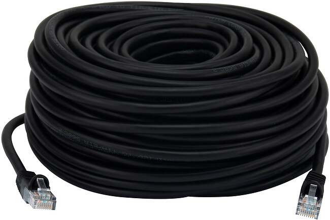 Патч-корд Buro UTP cat5E 30м черный RJ-45 (m)-RJ-45 (m)